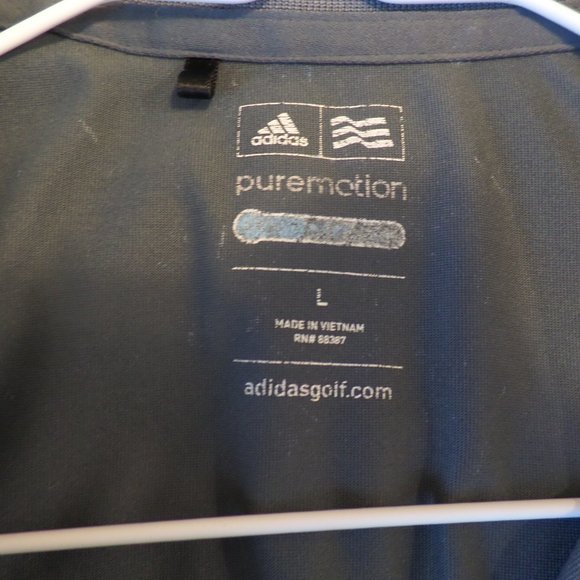 Adidas Men Grey Golf Polo Shirt – Size Large - Picture 7 of 7